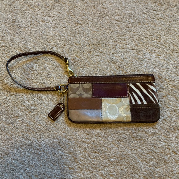 Coach Handbags - Coach Patchwork Wristlet